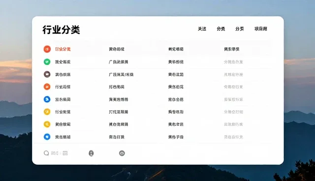 企业网建设中行业分类黄页的应用与优化方向